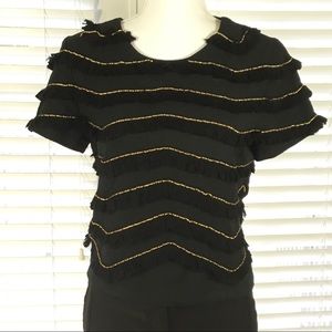 REVOLVE ENDLESS ROSE top with fringe & gold detail